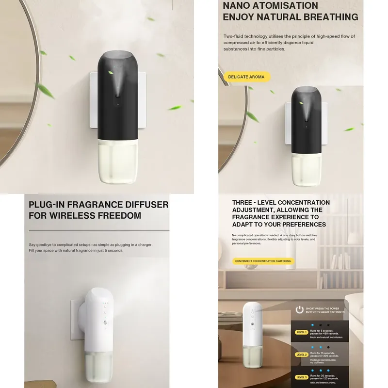 Home Fragrance Plug In - Nouveau diffuseur mural intelligent sans eau