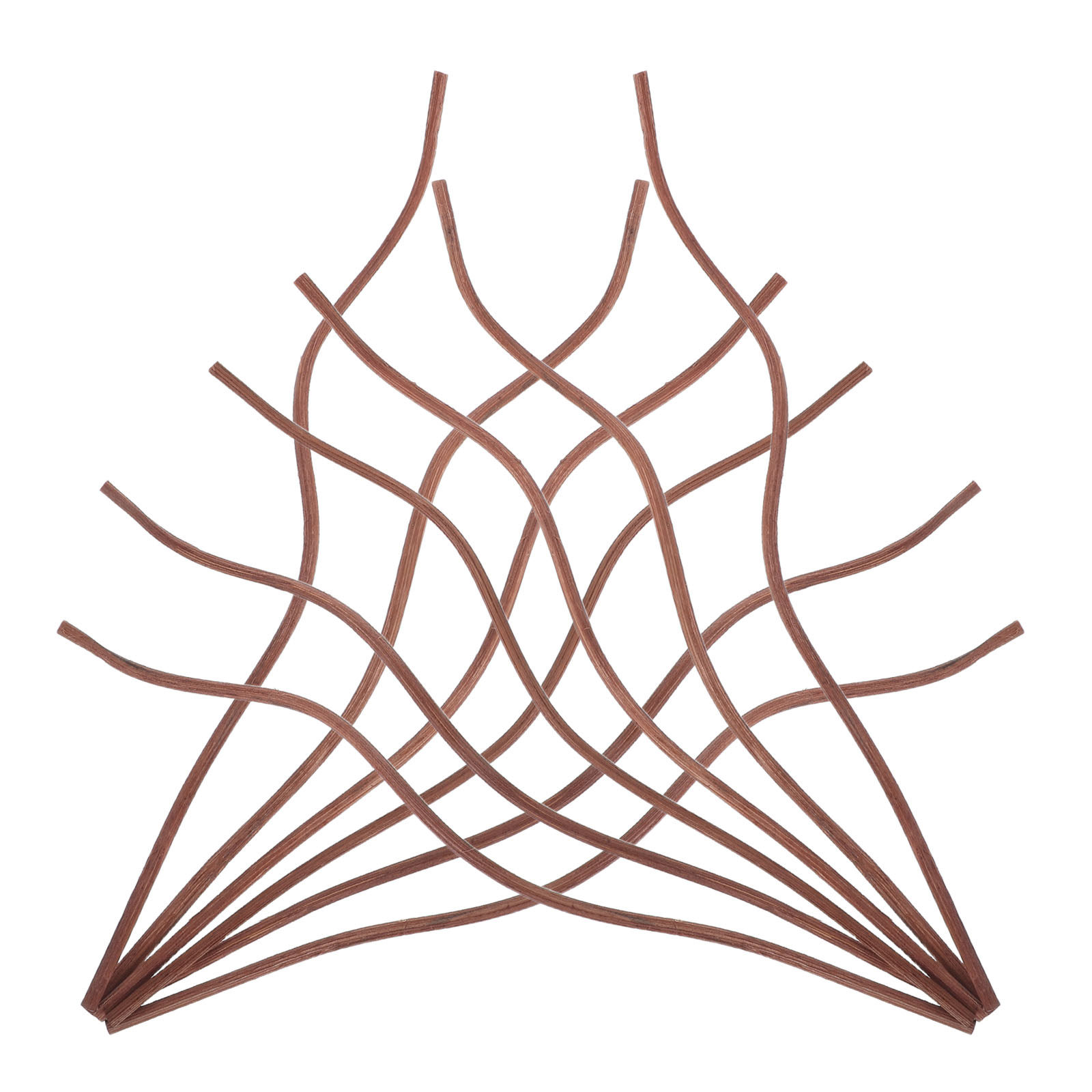 Home Fragrance Diffuser Sticks - 50 bâtonnets diffuseurs ondulés en rotin,