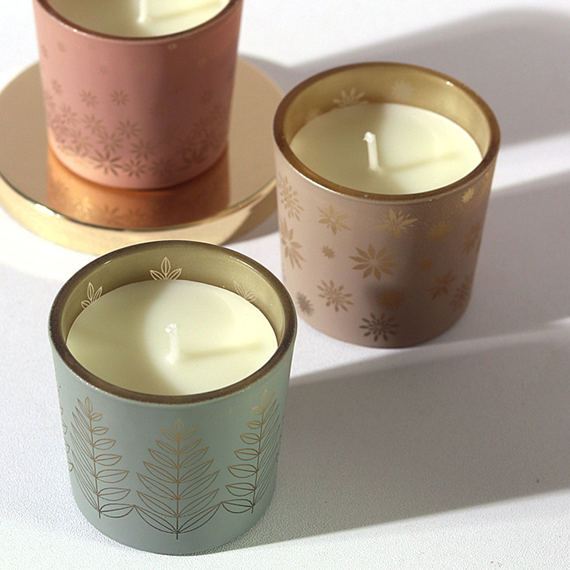 Home Fragrance - Bougies en céramique colorées, parfum créatif