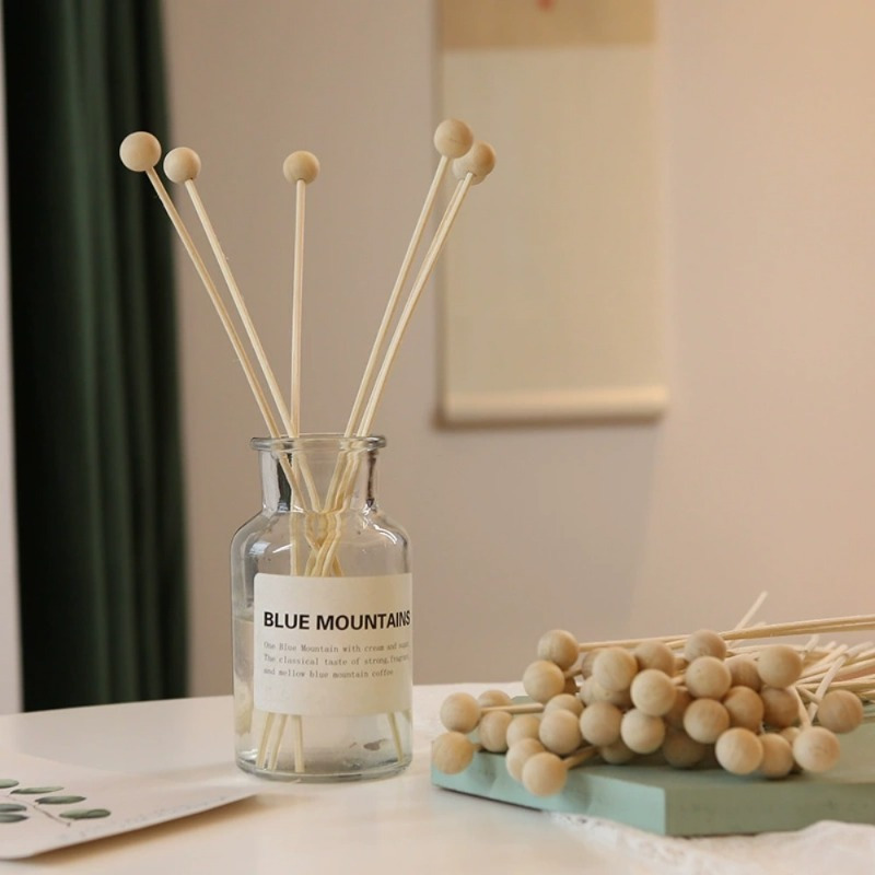 Home Fragrance Diffuser Sticks - 30 pièces/lot boule de bois sans